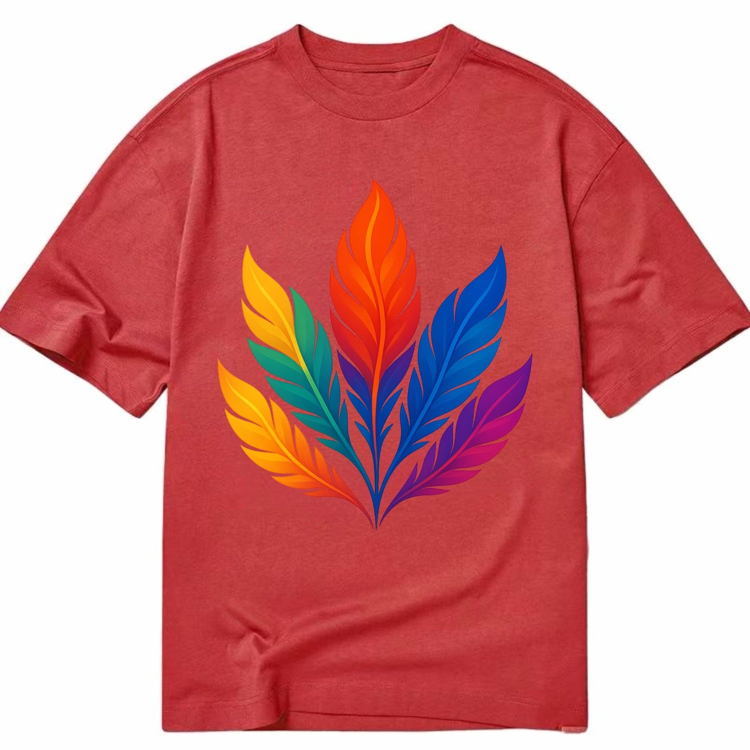 Phoenix Feathers - Each feather a differ - Classic T-shirt - Red