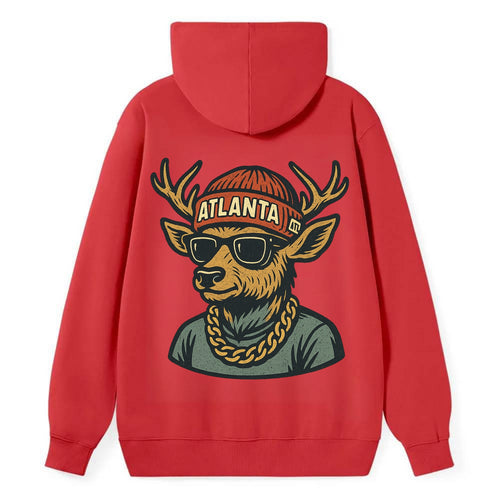 deer atlanta atl red us South - Classic Pullover Hoodie