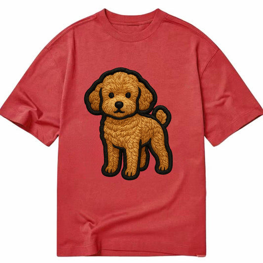 Toy Poodle - Trendy miniature design wit - Classic T-shirt - Red