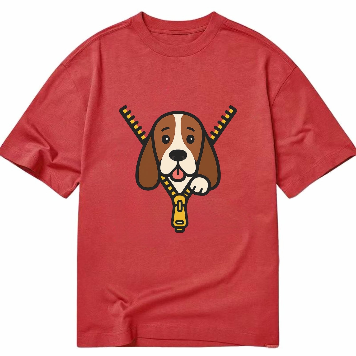 Basset Hound - Classic T-shirt - Red