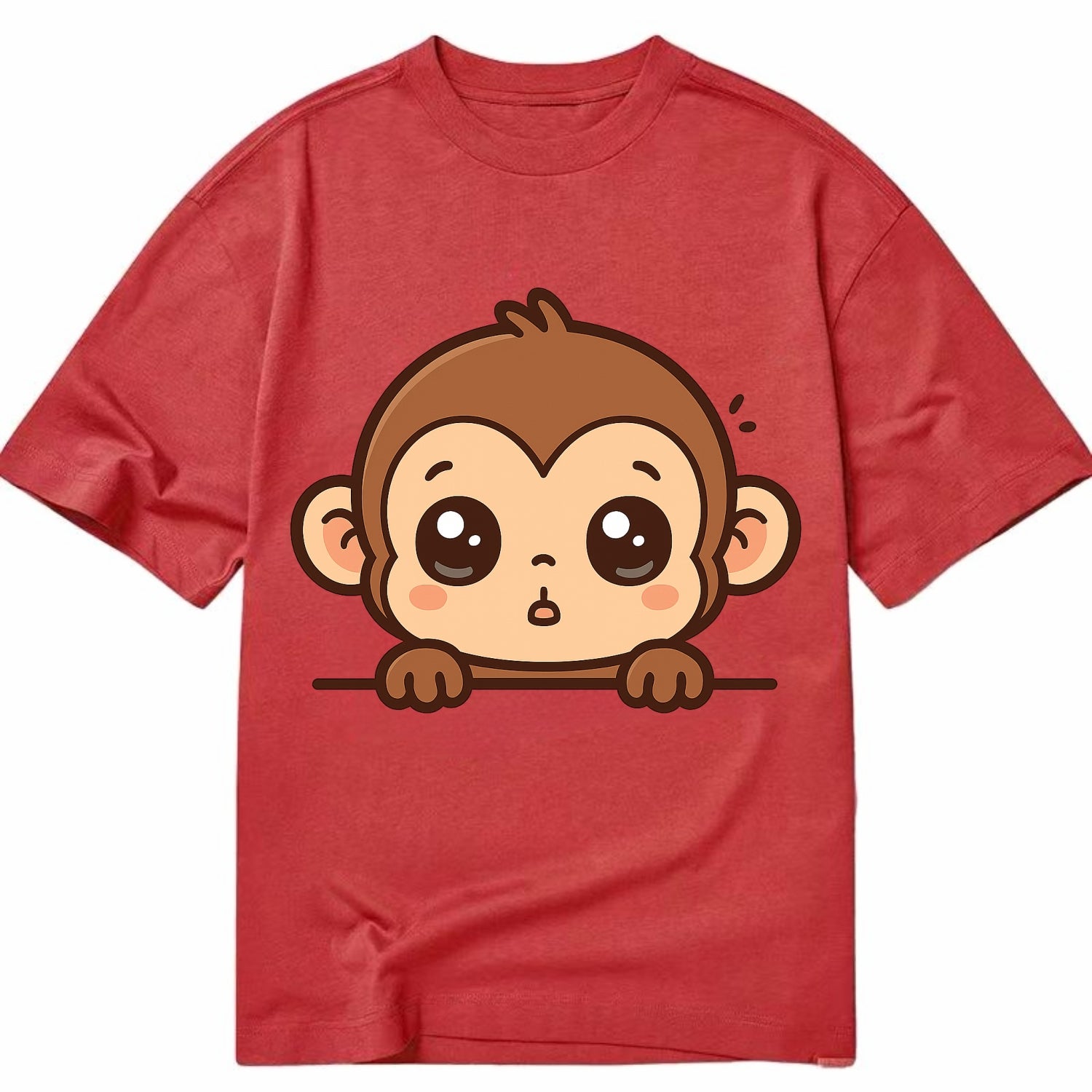 Baby Monkey  - Classic T-shirt - Red