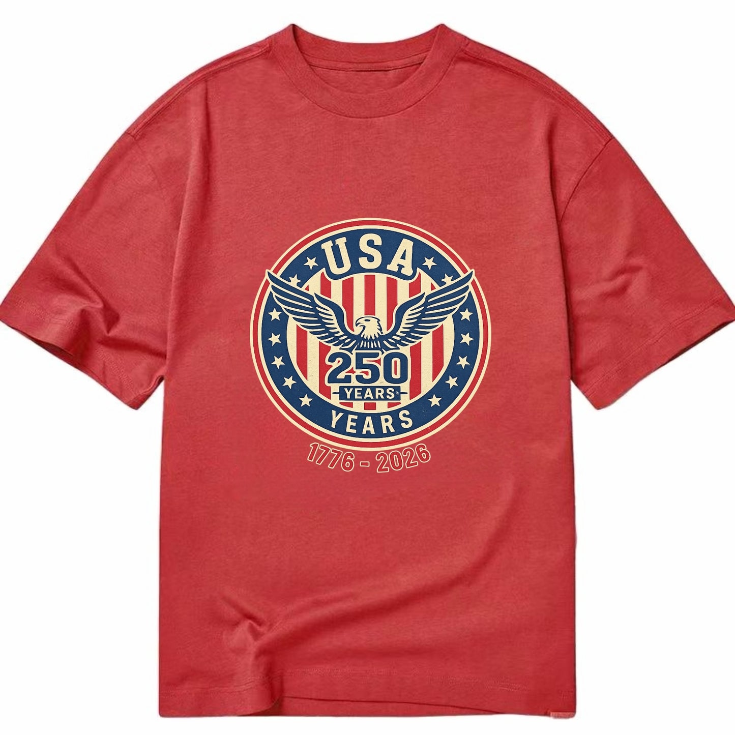 Usa 250 Years Eagle Seal - Classic T-shirt - Red