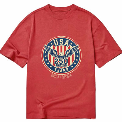 Usa 250 Years Eagle Seal - Classic T-shirt - Red