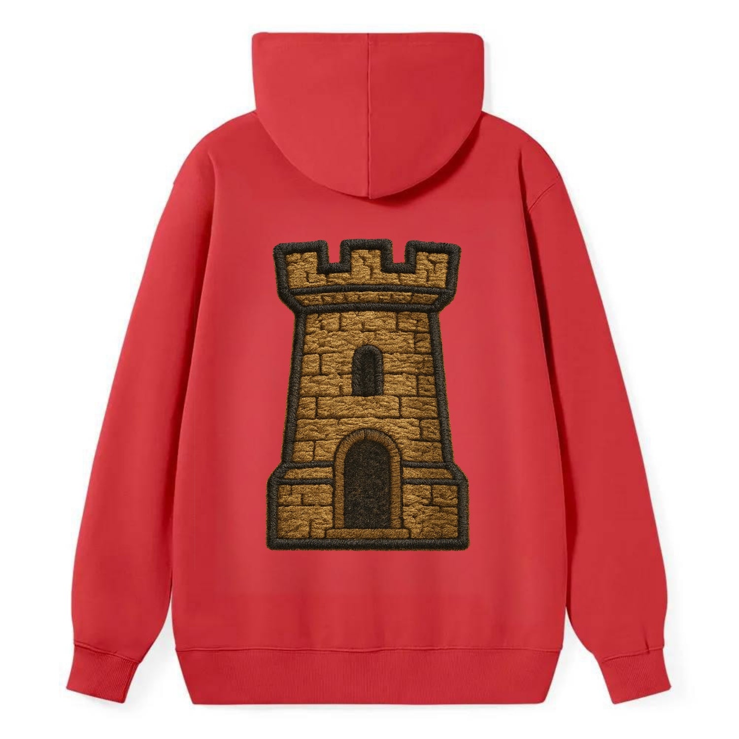 Castle Tower  - Classic Pullover Hoodie - Red