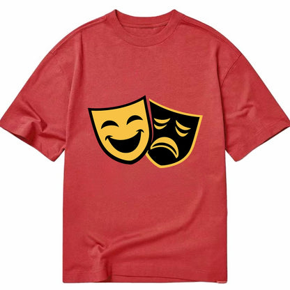 Golden Duality of Theater - Classic T-shirt - Red