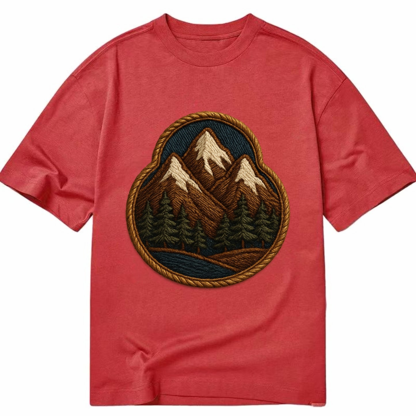Mountain Range  - Classic T-shirt - Red