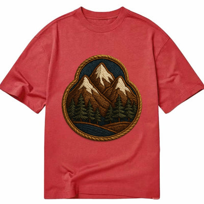 Mountain Range  - Classic T-shirt - Red