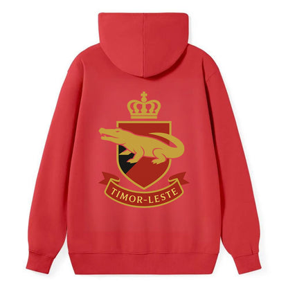 Timor-Leste Royal Logo  - Classic Pullover Hoodie - Red
