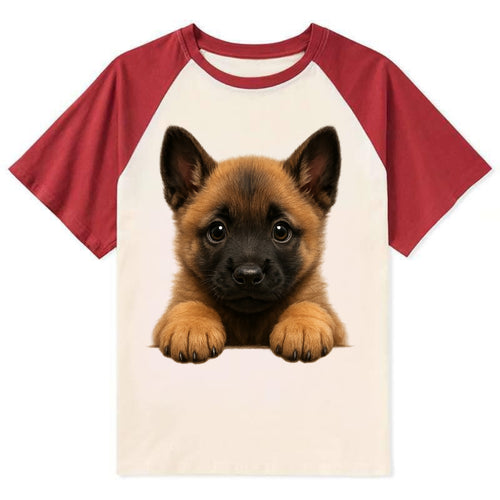 Belgian Malinois  - Contrast Raglan T-shirt