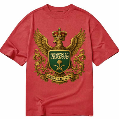 Saudi Arabia Heritage Badge  - Classic T-shirt - Red