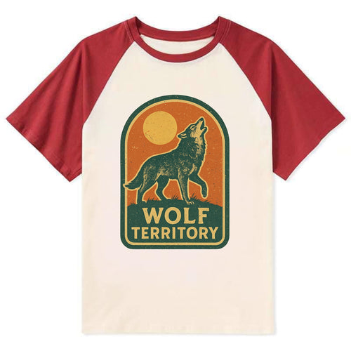 Wolf Territory Marking  - Contrast Raglan T-shirt