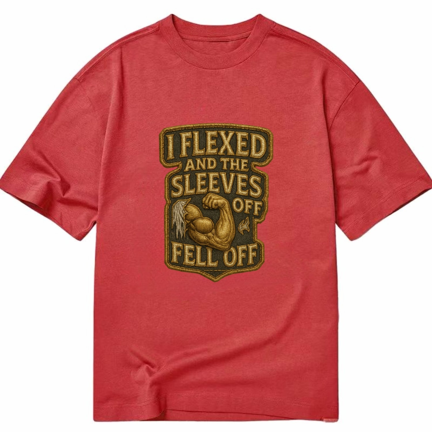 I Flexed and The Sleeves Fell Off  - Classic T-shirt - Red