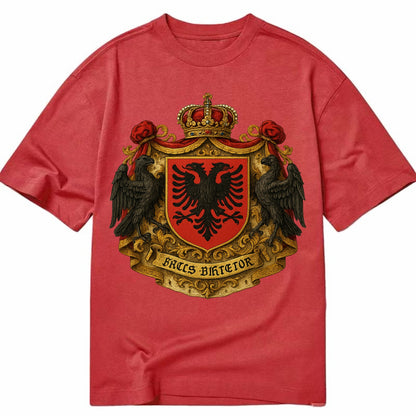 Albania Double Eagle Emblem  - Classic T-shirt - Red
