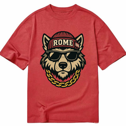 Rome Wolf - Classic T-shirt - Red