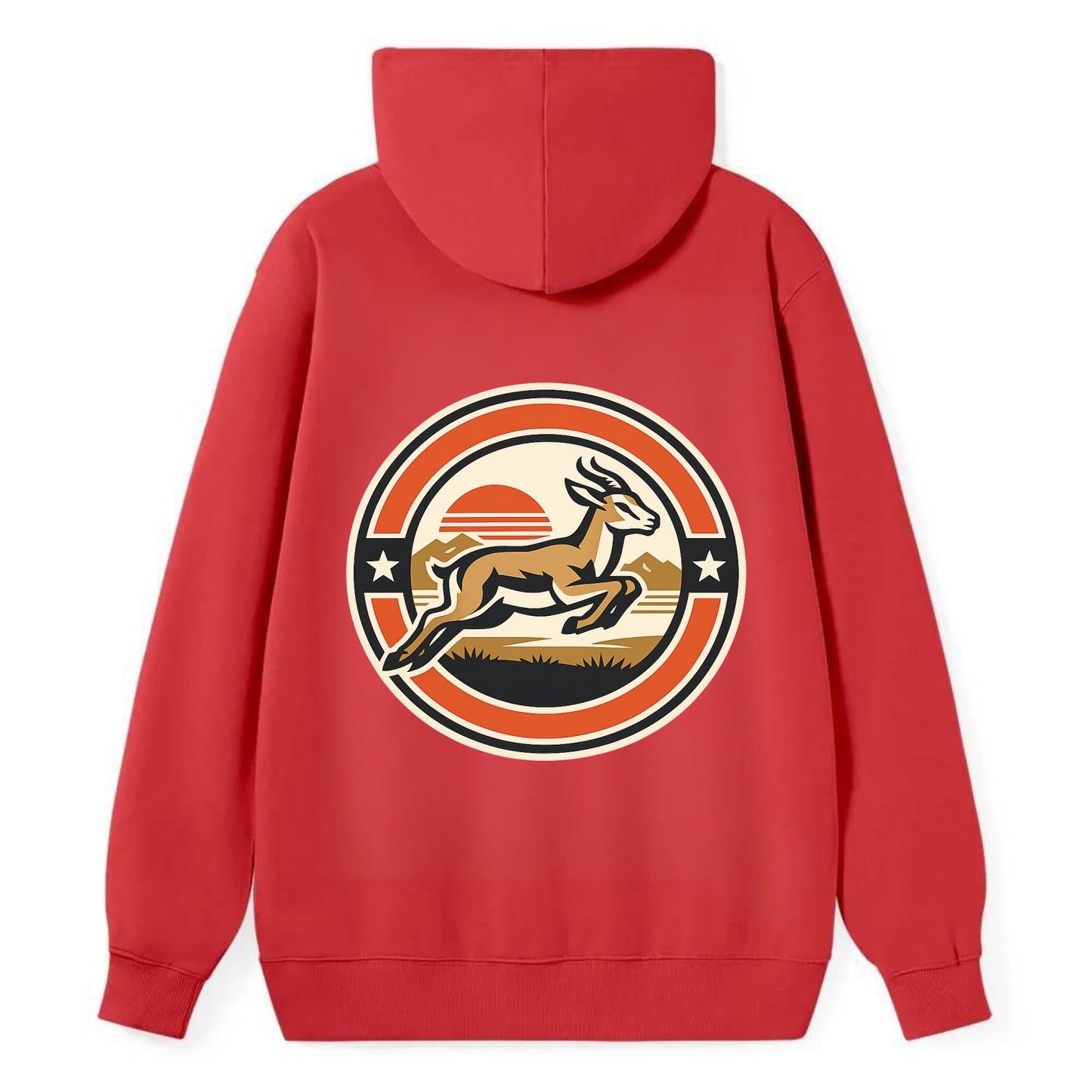 Proud Springbok Emblem - Classic Pullover Hoodie - Red