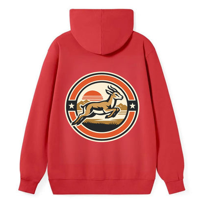 Proud Springbok Emblem - Classic Pullover Hoodie - Red