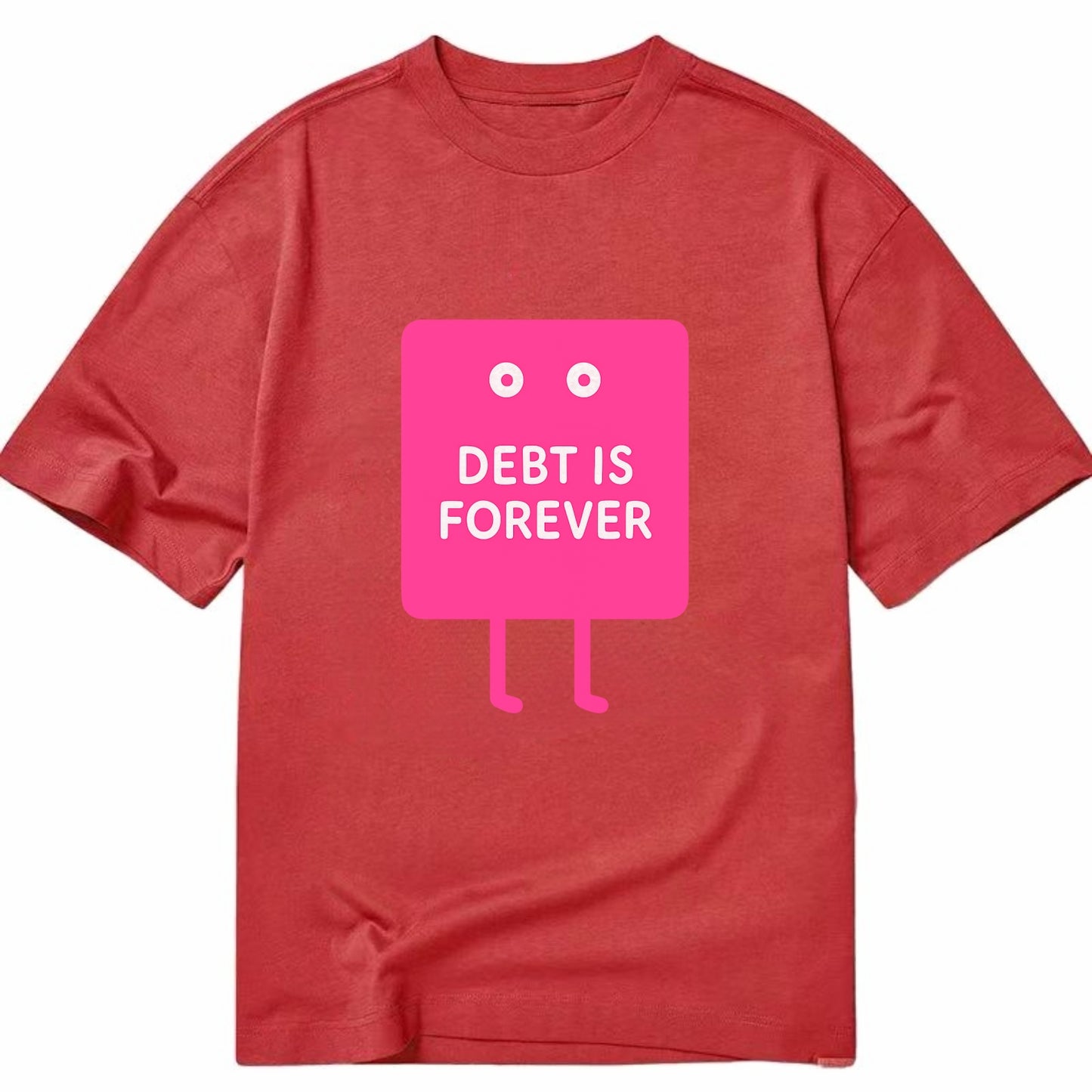 DEBT IS FOREVER | Immortal credit card - Classic T-shirt - Red
