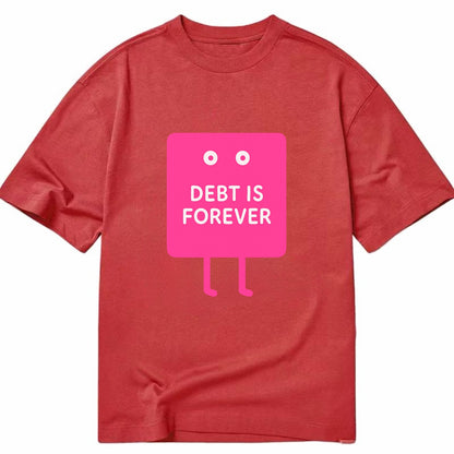 DEBT IS FOREVER | Immortal credit card - Classic T-shirt - Red