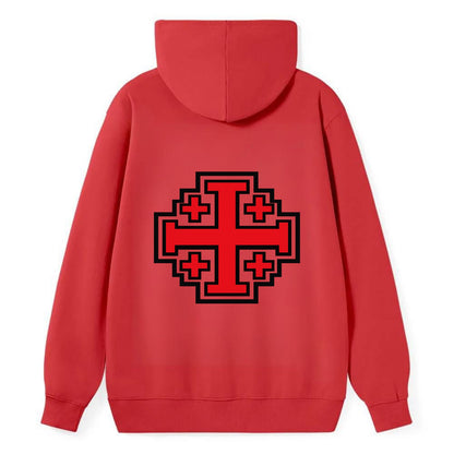 Heritage of Faith - Classic Pullover Hoodie - Red