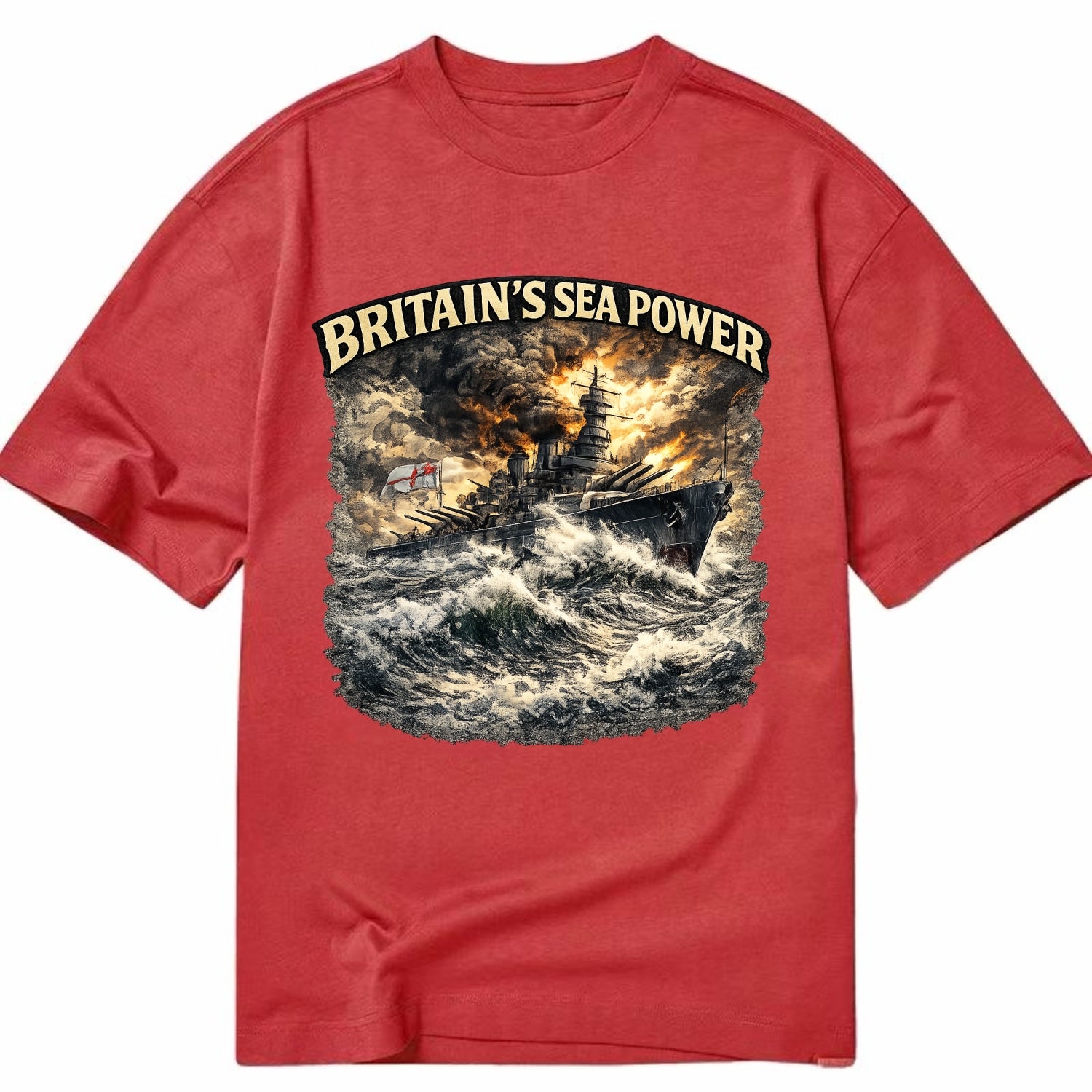 Britain's Sea Power - Classic T-shirt - Red