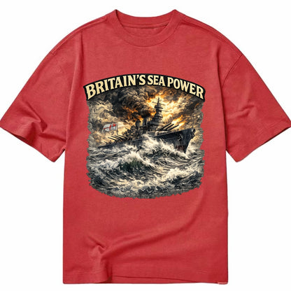 Britain's Sea Power - Classic T-shirt - Red