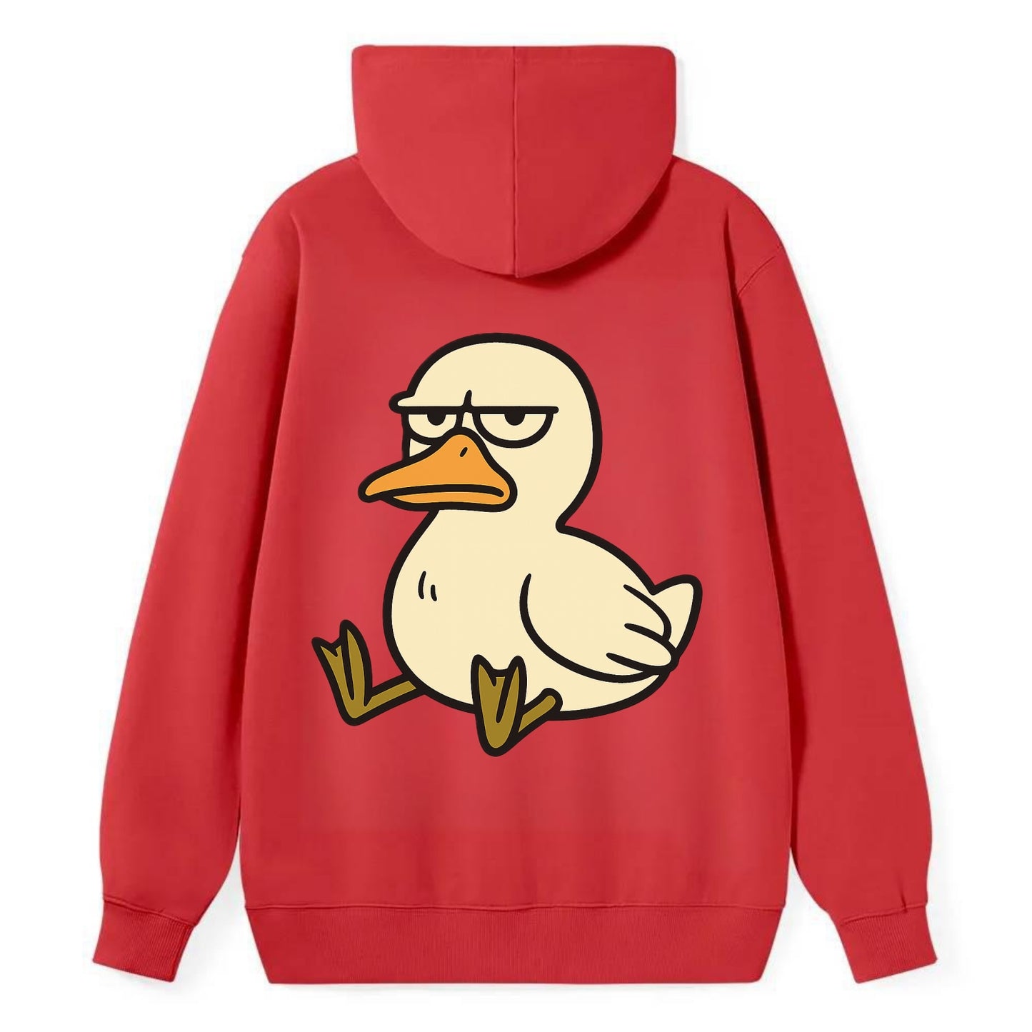 The Duck Judging Silently - Classic Pullover Hoodie - Red