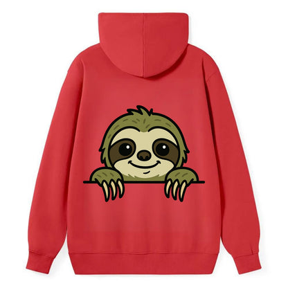 Sloth  - Classic Pullover Hoodie - Red