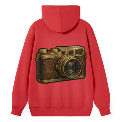 Film Camera  - Classic Pullover Hoodie - Red