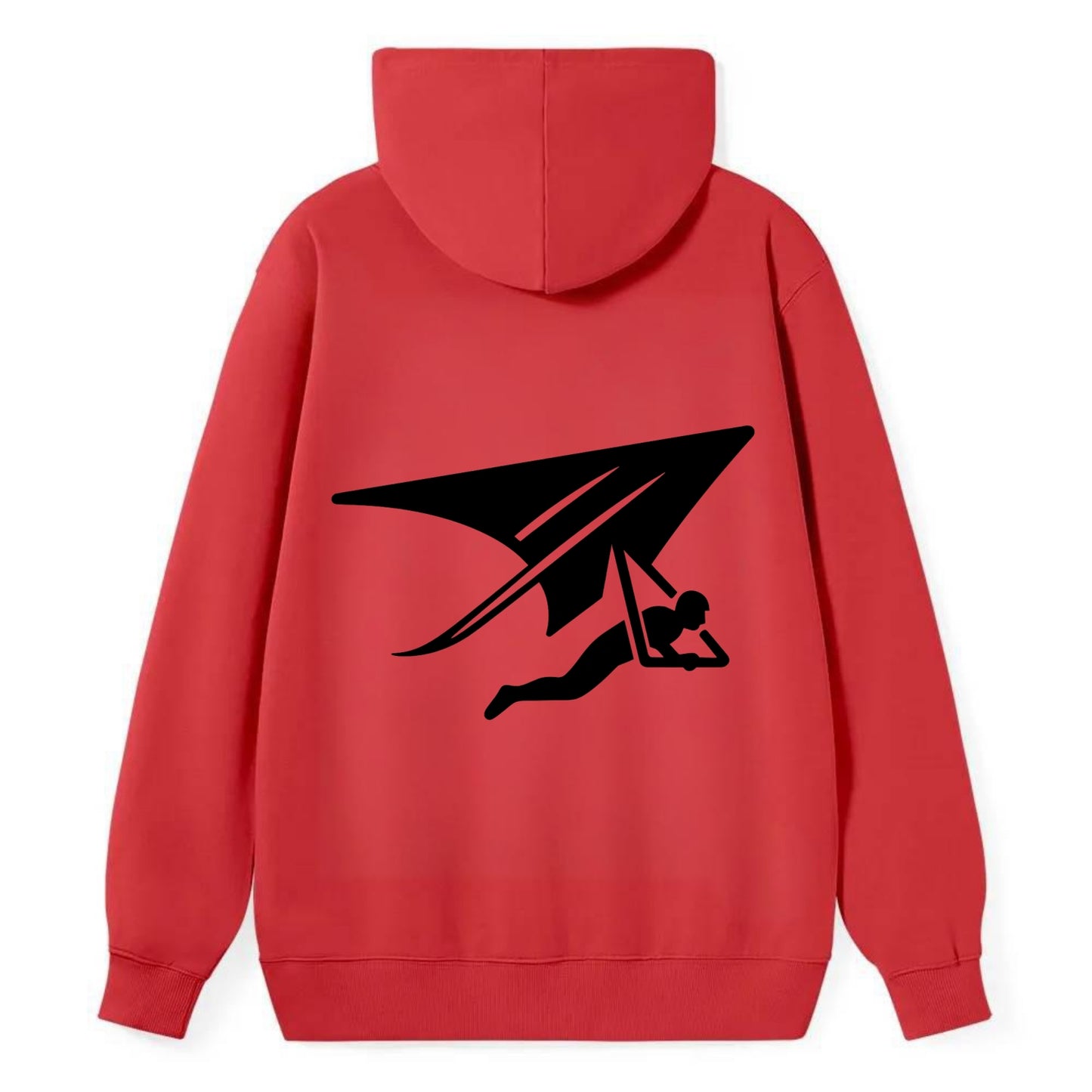 Hang glider soaring - Classic Pullover Hoodie - Red