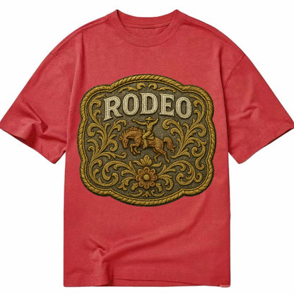 Rodeo Buckle  - Classic T-shirt - Red