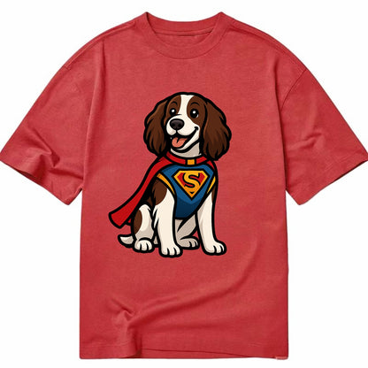 Springer Spaniel Friendly Hero  - Classic T-shirt - Red