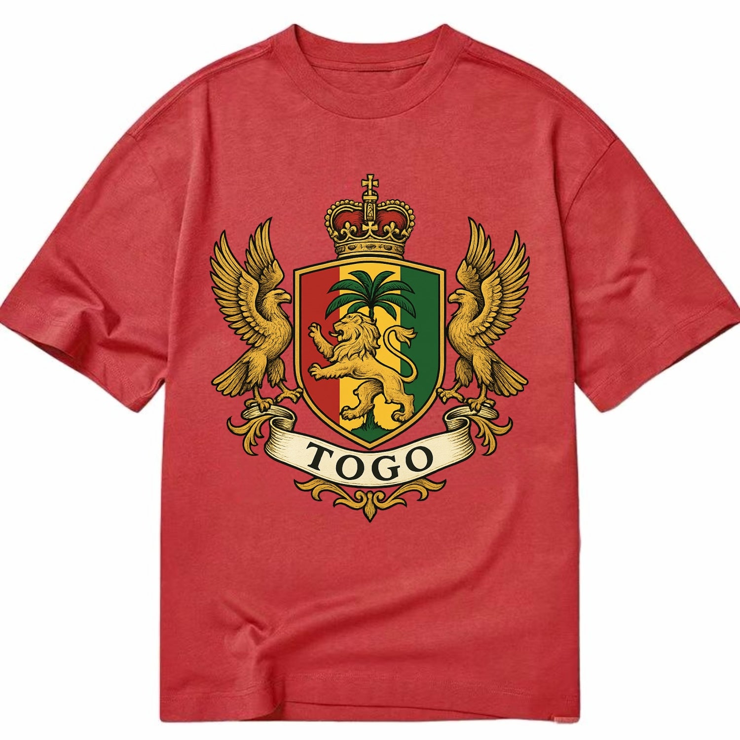 Togo Heritage Badge  - Classic T-shirt - Red