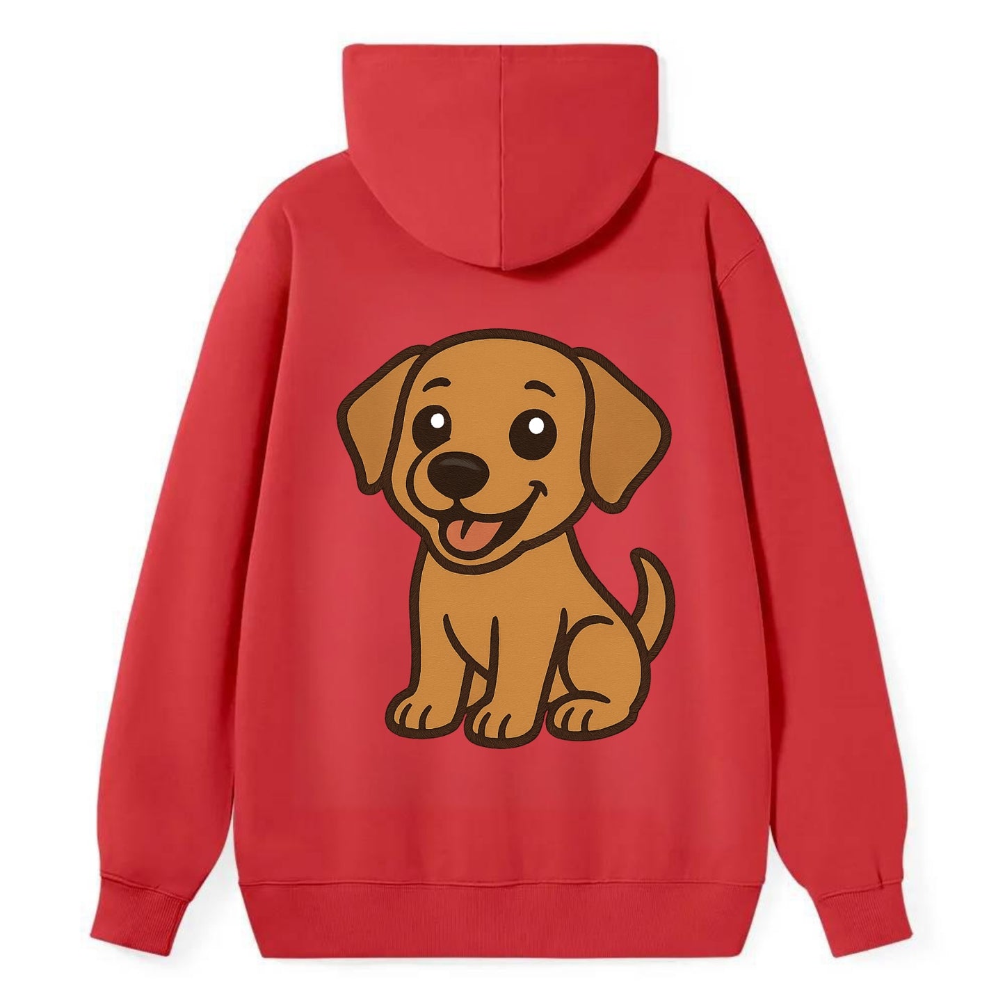 Labrador - Happy panting expression - Classic Pullover Hoodie - Red