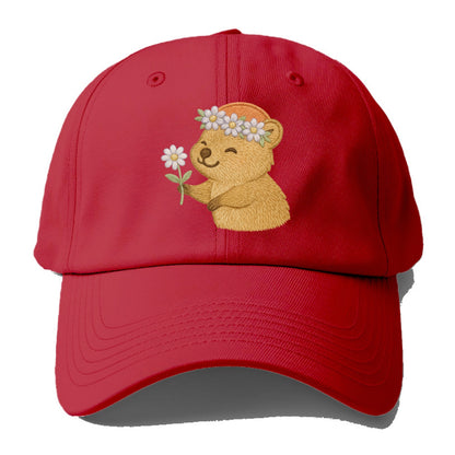 Quokka Daisy Chain - Baseball Cap - Red