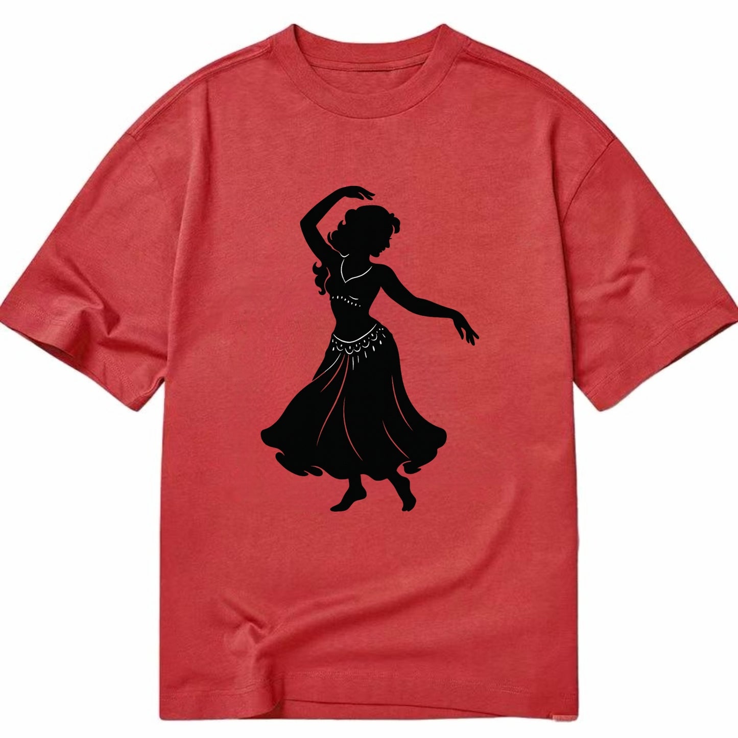 Belly dancer graceful gesture - Classic T-shirt - Red