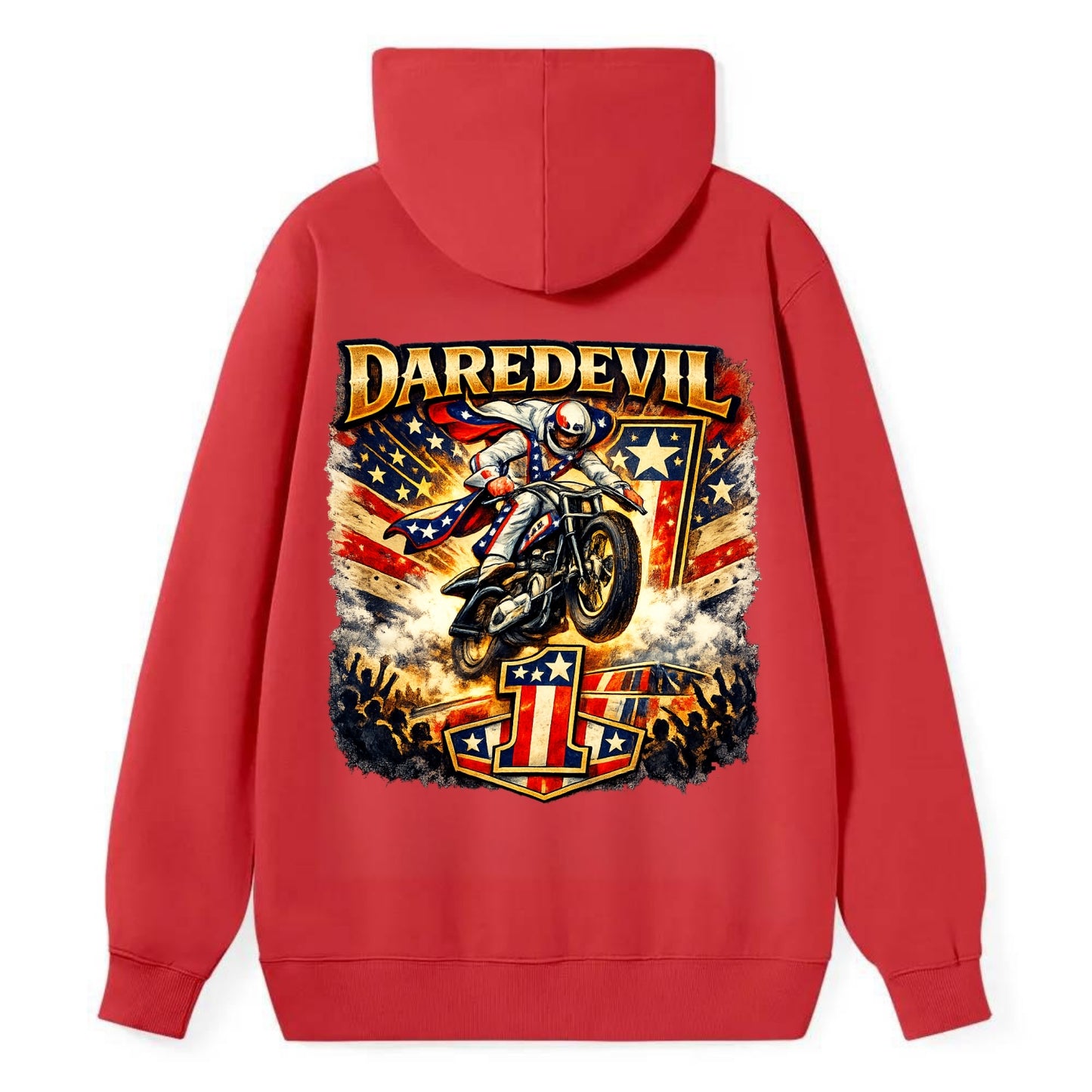 Daredevil Stunt Rider - Classic Pullover Hoodie - Red