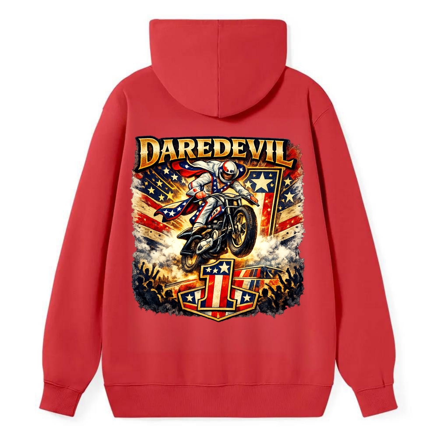 Daredevil Stunt Rider - Classic Pullover Hoodie - Red
