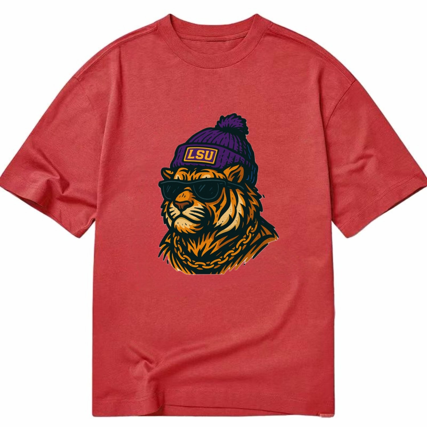 LSU Mike Tiger - Classic T-shirt - Red