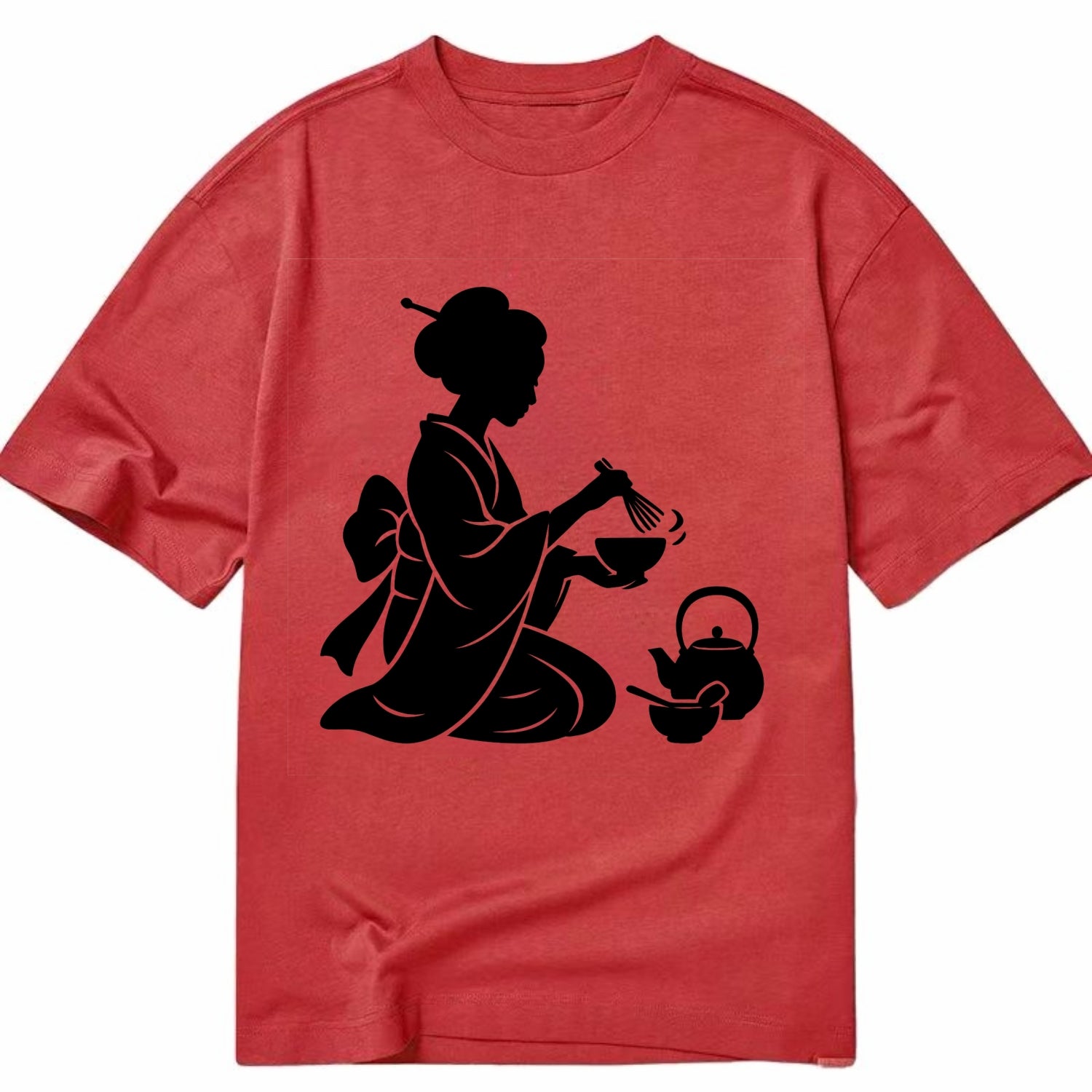 Geisha traditional tea ceremony - Classic T-shirt - Red