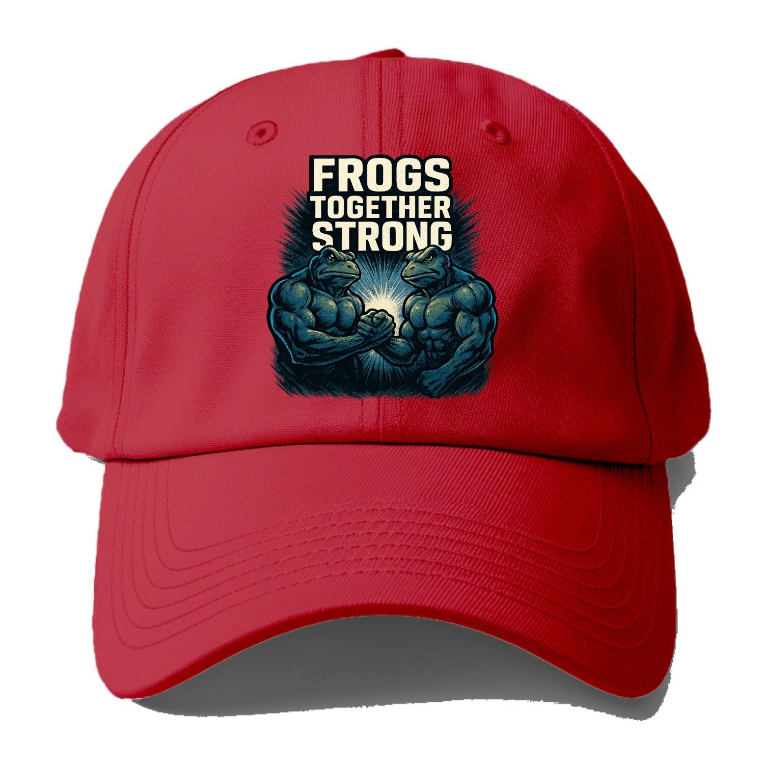 Frogs Together Strong 4 - Baseball Cap - Red