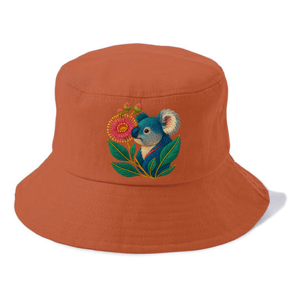 Koala Eucalyptus Bloom - Bucket Hat - Red