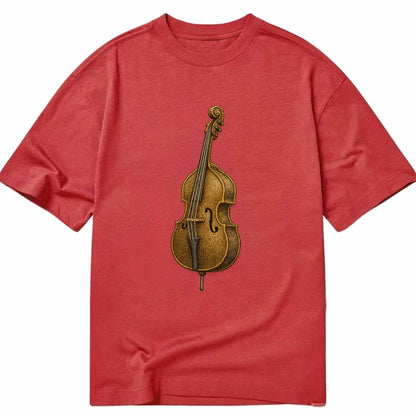 Acoustic Bass  - Classic T-shirt - Red