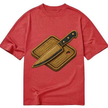 Chef knife with cutting board - culinary enthusiast - Classic T-shirt - Red