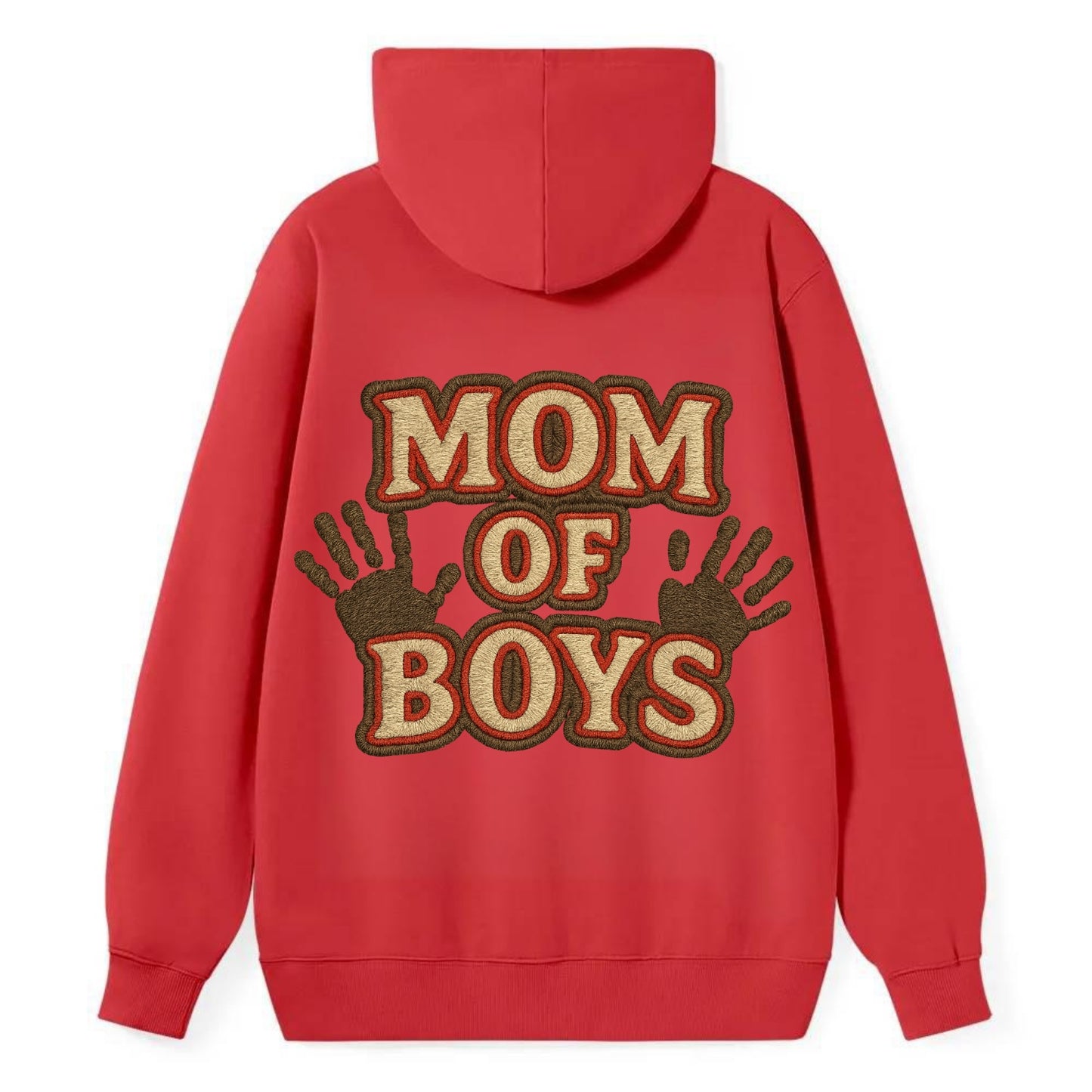 Mom Of Boys  - Classic Pullover Hoodie - Red