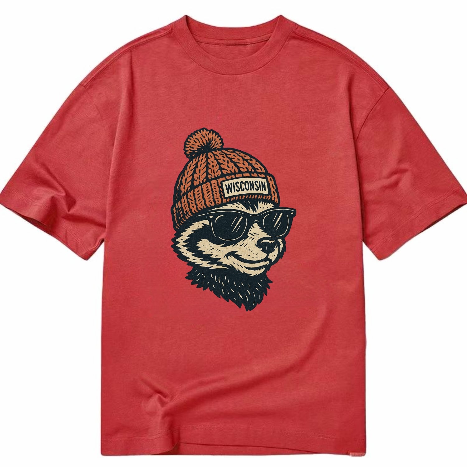 Madison Badge - Classic T-shirt - Red