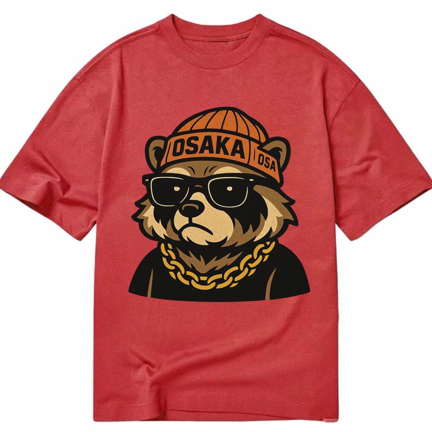 Osaka Tanuki - Classic T-shirt - Red