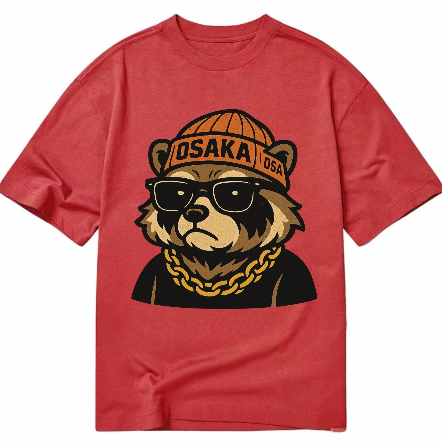 Osaka Tanuki - Classic T-shirt - Red