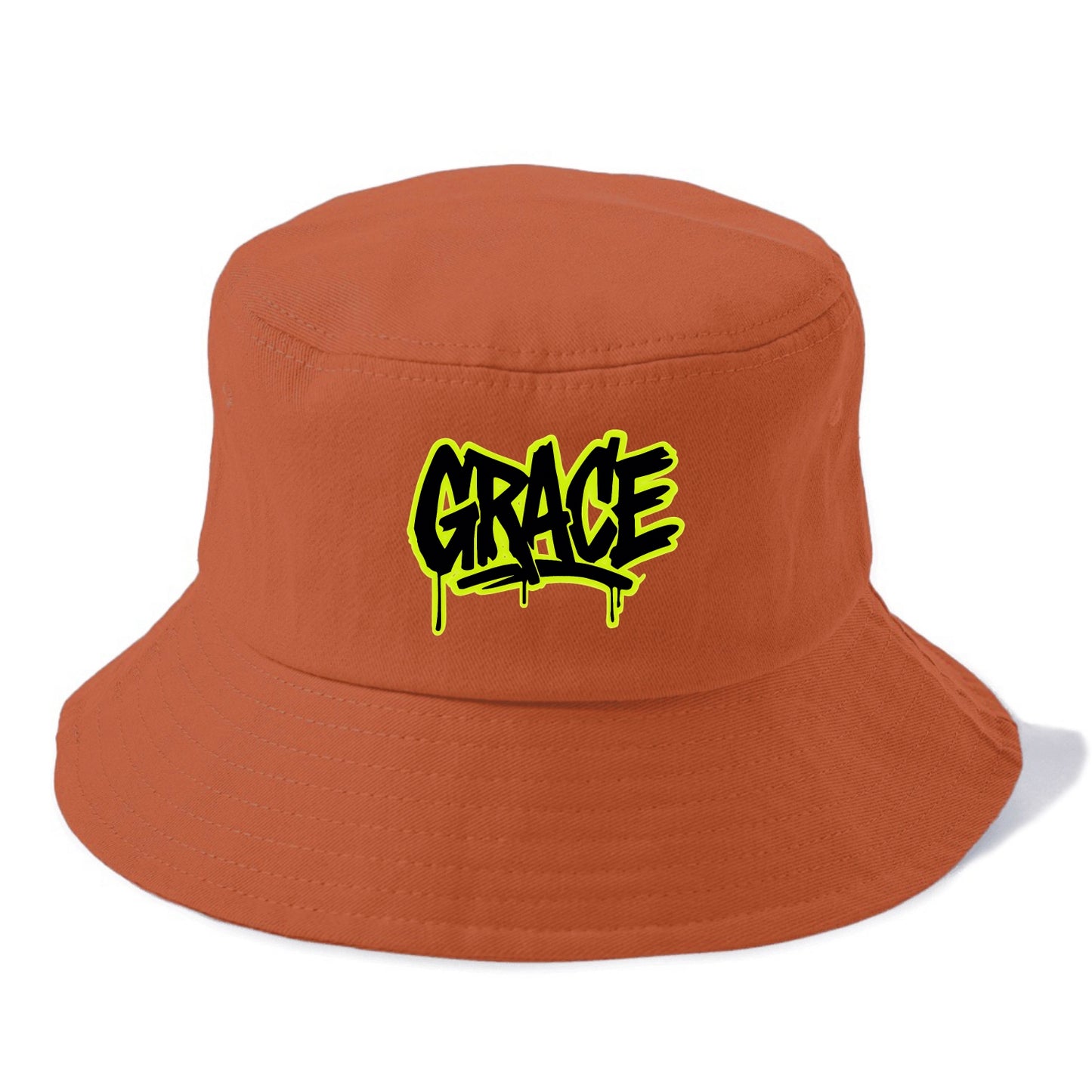Bold typography design - "GRACE" - elegance under pressure, divine favor - Bucket Hat - Red