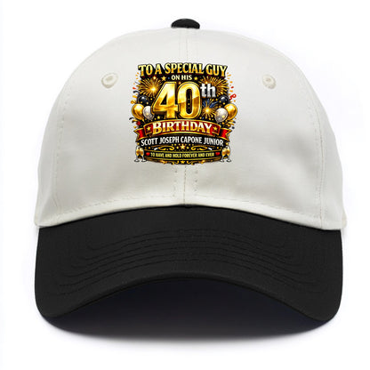 Special 40th Birthday - Two Tone Cap