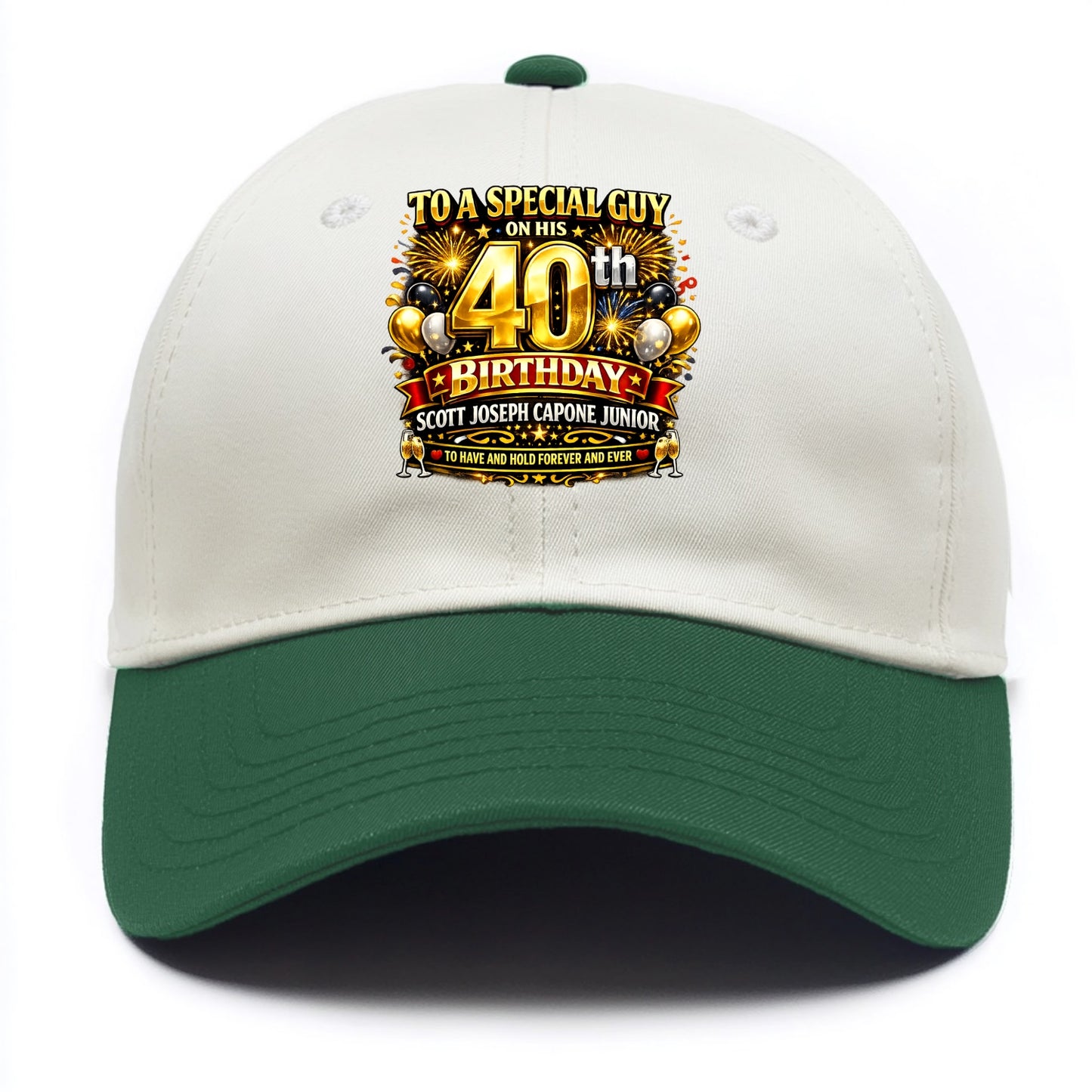 Special 40th Birthday - Two Tone Cap